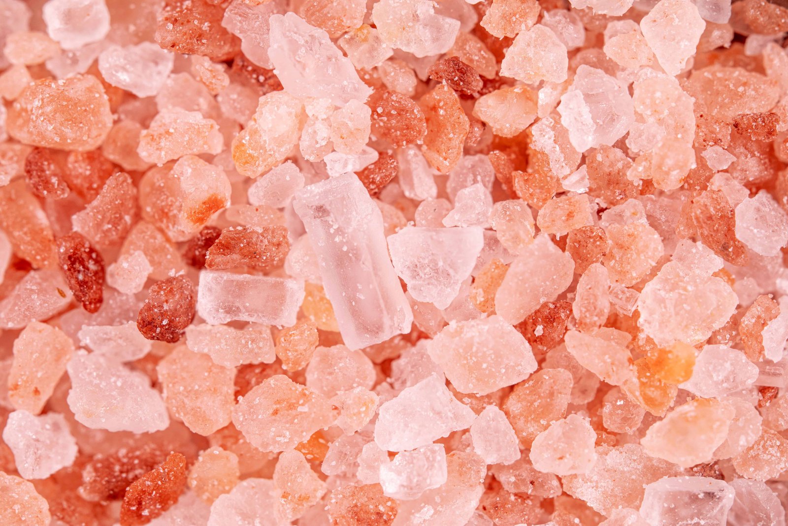 Natural salt crystals